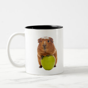 Taza Bicolor cobaya y manzana verde