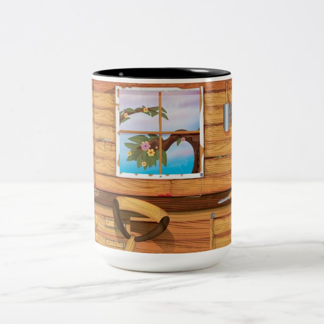 Taza Bicolor Cobertizo de jardinería (Centro)