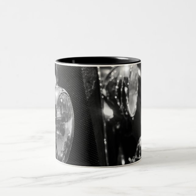 Taza Bicolor Coche Clásico Antiguo (Centro)