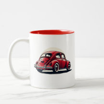Coche Clásico Rojo Modelo 1960