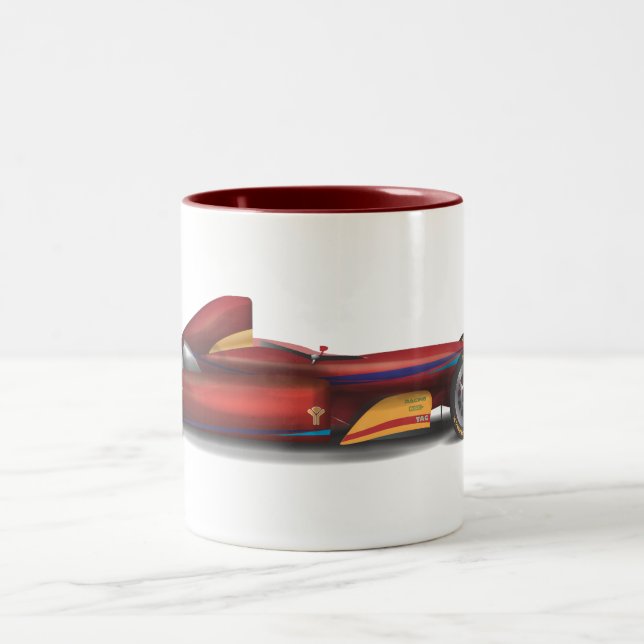 Taza Bicolor Coche de carreras (Centro)