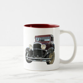 Taza Bicolor coche del vintage
