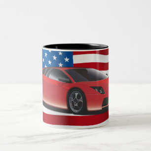 Taza Bicolor Coche deportivo
