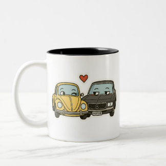 Taza Bicolor Coches de auto - Cute Personalizado de coches de p