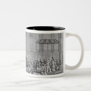 Taza Bicolor Coches de bomberos de Londres