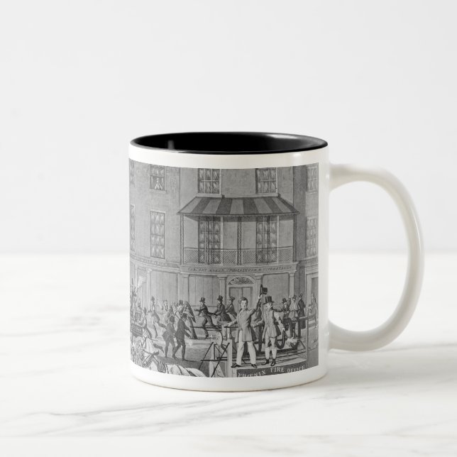 Taza Bicolor Coches de bomberos de Londres (Derecha)