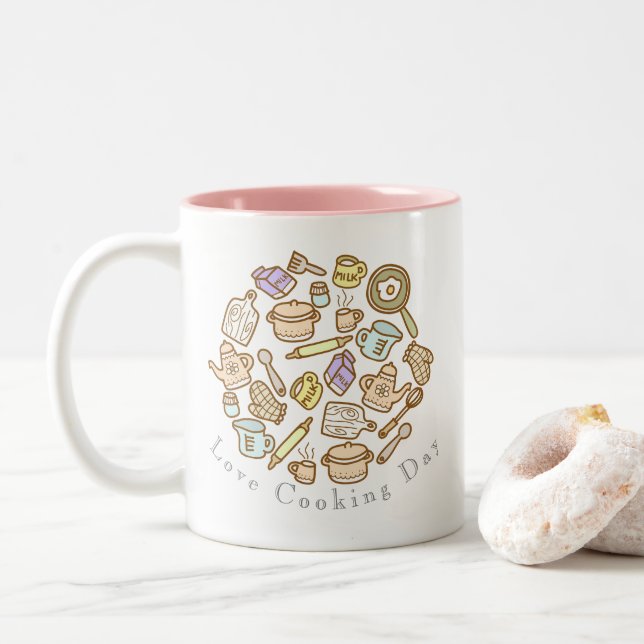 Taza Bicolor Cocina Cuta (Con donut)