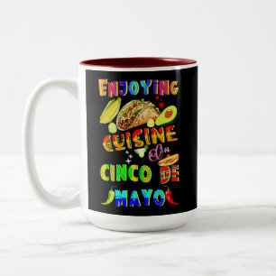 Taza Bicolor Cocina De Cinco De Mayo