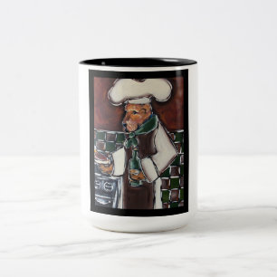 Taza Bicolor Cocinero Airedale