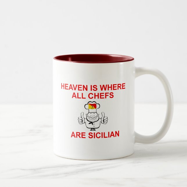 Taza Bicolor Cocineros sicilianos (Derecha)