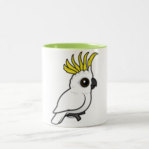Taza Bicolor Cockatoo Azufre-con cresta de Birdorable