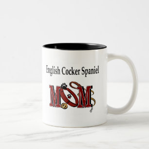 Taza Bicolor Cocker English Spaniel Mom Mug