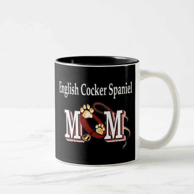 Taza Bicolor Cocker English Spaniel Mom Mug (Derecha)
