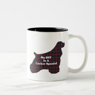 Taza Bicolor Cocker Spaniel BFF Mug