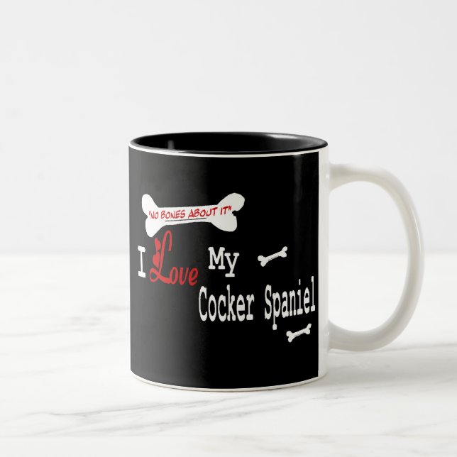 Taza Bicolor Cocker Spaniel (I Love Mug) (Derecha)