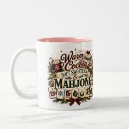 Taza Bicolor Coco Cálido Y Mahjong