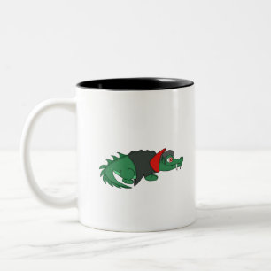 Taza Bicolor Cocodrilo de vampiros