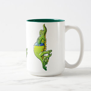 Taza Bicolor Cocodrilo del salto