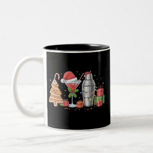 Taza Bicolor Cóctel de Navidad Espresso Martini Fiesta de Bebid