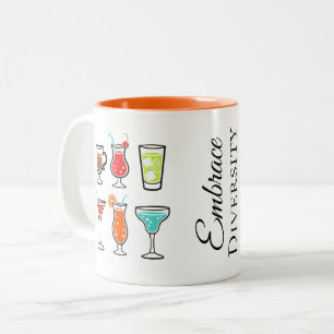 Taza Bicolor Cócteles Aceptan Diversidad Despedida de Soltera