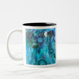 Taza Bicolor Código Azul