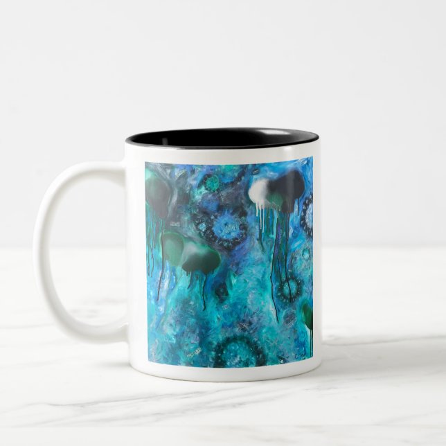 Taza Bicolor Código Azul (Izquierda)