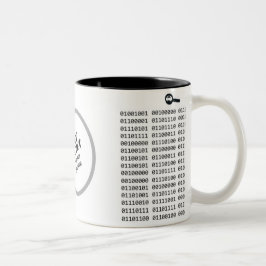 Taza Bicolor Código binario del programador de computadora prin