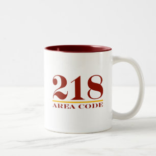 Taza Bicolor Código de área 218