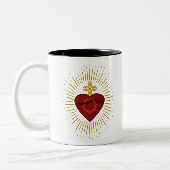 Taza Bicolor Coeur de Jésus (Izquierda)