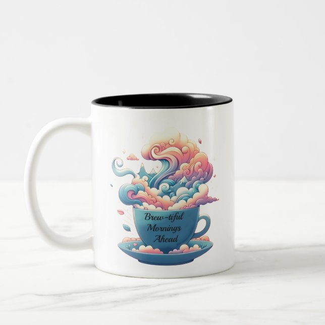Taza Bicolor Cofeteado inspirador (Izquierda)