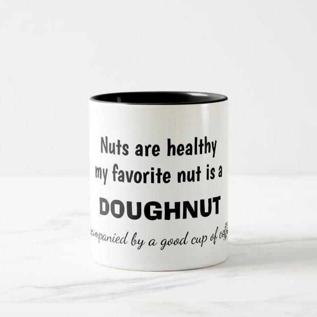 Taza Bicolor Coffe and Doughnut Humor (Centro)