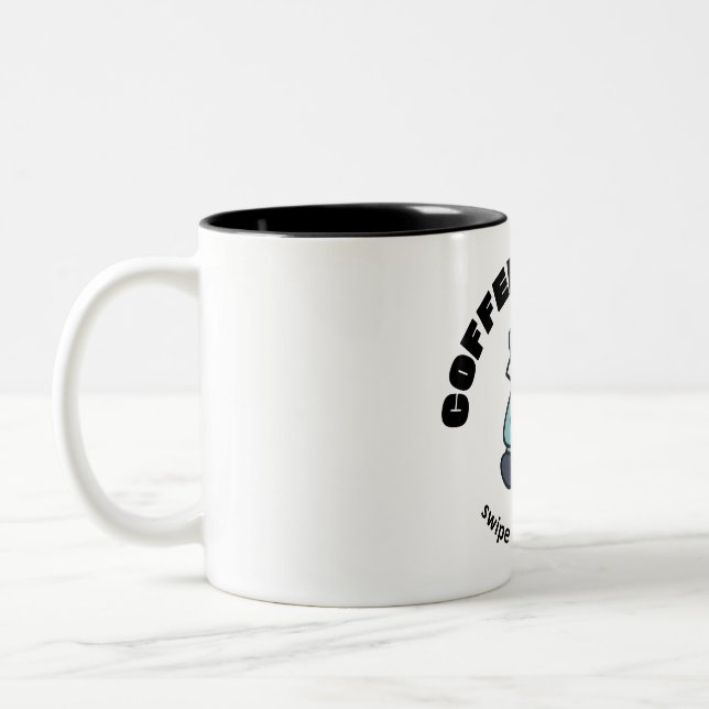 Taza Bicolor Coffee Badger (Izquierda)