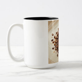 Taza Bicolor Coffee Bean Nest Mug