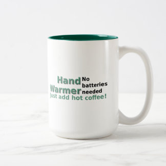 Taza Bicolor Coffee divertido Mug Cita Hand Warmer