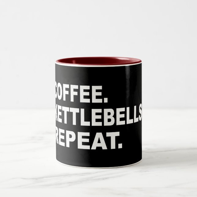 Taza Bicolor Coffee Kettlebells Repetir (Centro)