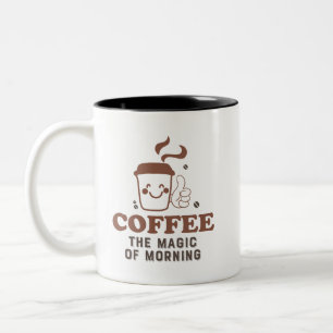 Taza Bicolor Coffee La Magia De La Cita De Lover