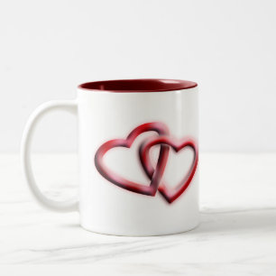 Taza Bicolor Coffee Lover Gift Ideas Diseño cardíaco