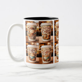 Taza Bicolor Coffee Moments Mug