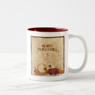Taza Bicolor Coffee Monster - doble café Mug