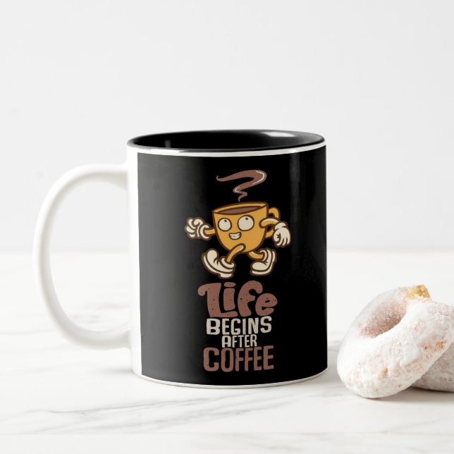Taza Bicolor Coffee Mug (Con donut)