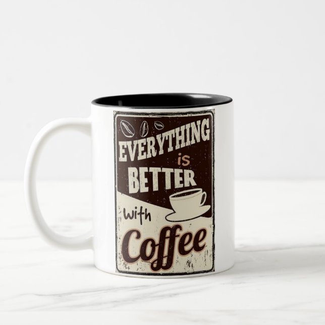 Taza Bicolor Coffee Mug (Izquierda)