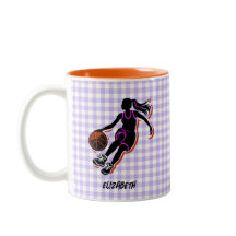 Coffee Mug, Chica de baloncesto personalizado