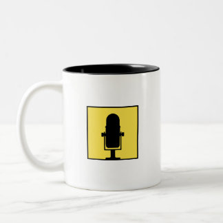 Taza Bicolor Coffee Mug con el logotipo de Voices for Blogging