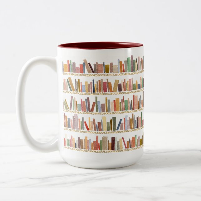Taza Bicolor Coffee Mug de Booklover (Izquierda)