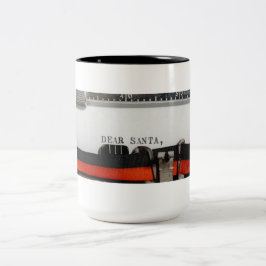 Taza Bicolor Coffee Mug Dear Santa