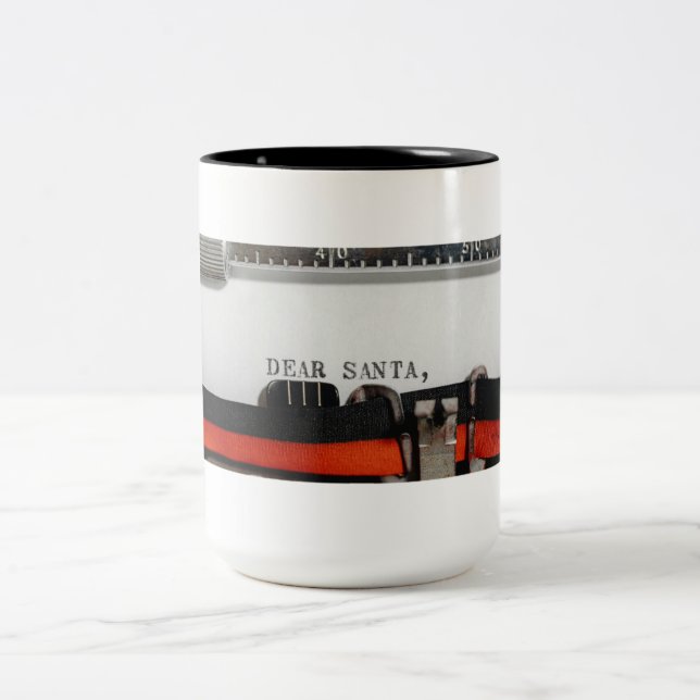 Taza Bicolor Coffee Mug Dear Santa (Centro)