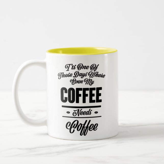 Taza Bicolor Coffee Mug divertido (Izquierda)
