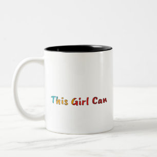 Taza Bicolor Coffee Mug "Este Chica puede"