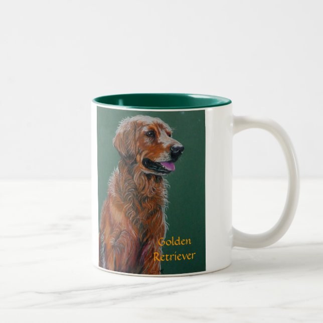 Taza Bicolor Coffee Mug "Golden Retriever" (Derecha)