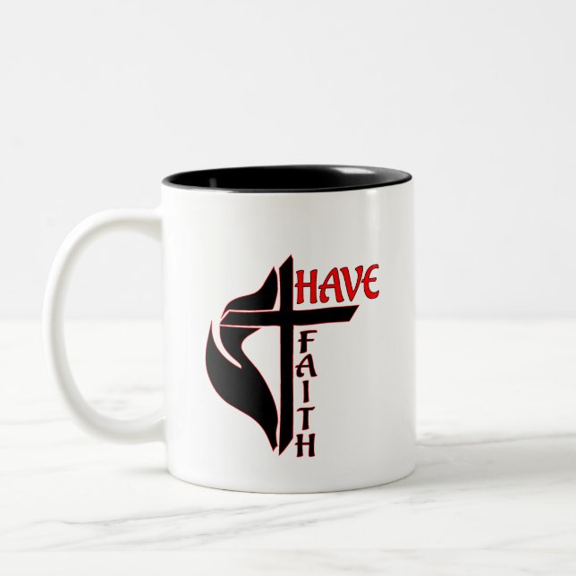 Taza Bicolor Coffee Mug Have Faith (Izquierda)
